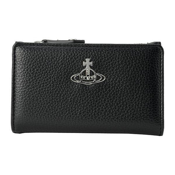 ★Vivienne Westwood★フラット チェーン カード入れ SMOOTH LEATHER チェーン付きカードケース(ブラック