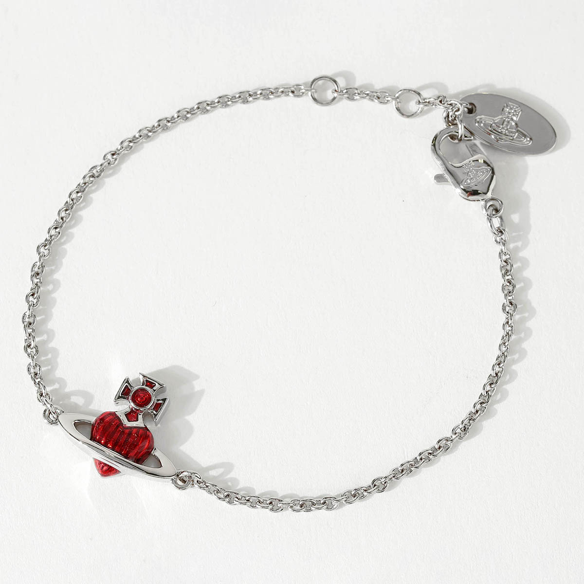 ヴィヴィアン ウエストウッド ブレスレット Vivienne Westwood ファビアンナ バスレリーフ 6102025N 02P420 レディース シルバー 銀 レッド 赤【1万円で1,000円OFF★最大5,000円OFFクーポン配布中】 15,184円