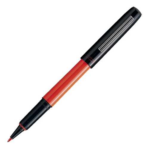 楽天市場】採点ペン ソフトペン スケルトン 透明 軸 赤 プラチナ万年筆