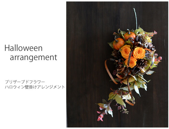 リニューアル リース 送料無料 手作りキット 完成品 プリザーブドフラワー リース 玄関 完成品 アレンジ ハロウィン 壁掛け 玄関 ハロウィン かぼちゃ プリザーブドフラワー 完成品 プリザーブドフラワー 送料無料 ハロウィンアレンジ リース ハロウィン壁飾り