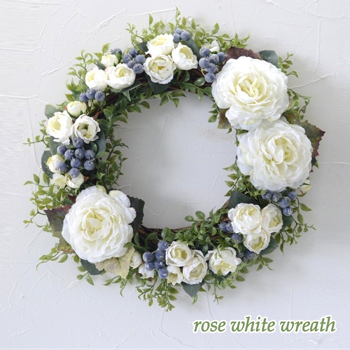 楽天市場】リース 完成品 玄関 送料無料 造花 造花リース リビング