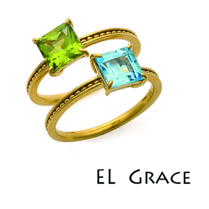 楽天市場】アメジスト＆ガーネット シルバー レイヤーリング 【CP153