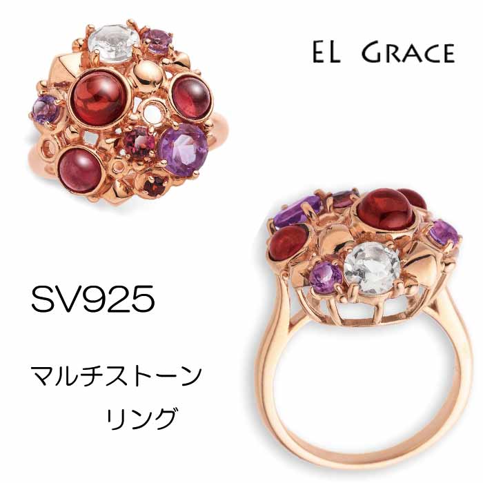 ムーンストーン 天然石 マルチドット リング S925 ムーンストーン ダイヤモンド 天然石 リング 10K【tetra-noll