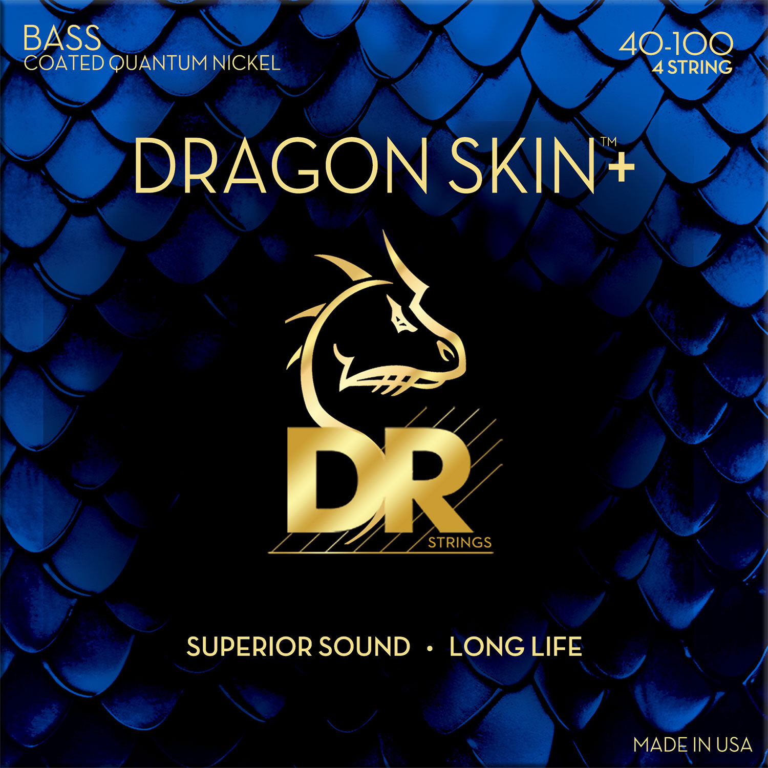 【new】DR STRINGS / DRAGON SKIN+ Nickel for 4st Bass DBQ-40 LIGHT (40-100)【GIB横浜】