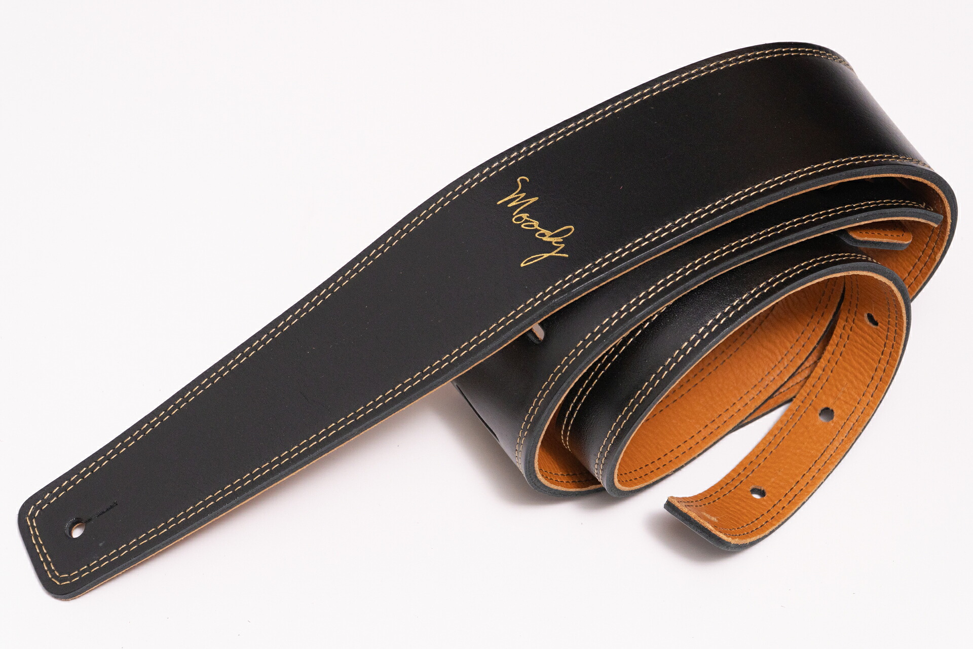 【new】Moody Straps / 2.5 Inch Black/Tobacco Leather Long Tail【GIB横浜】｜Geek IN Box