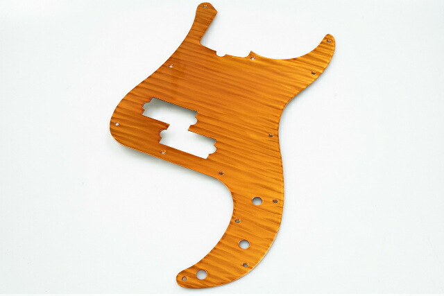 Alusonic Aluminium Shiny Flamed PB Pickguards Orange【横浜店】 【アルソニック】【ピックガード】【アルミ】｜Geek IN Box