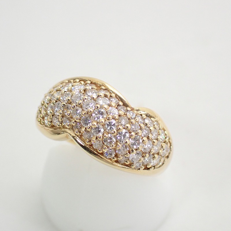 K18YG ダイヤモンド1.22ct イエローゴールド リング 12号 1.2カラット 【ノンブランドジュエリー】【店長のおすすめ】