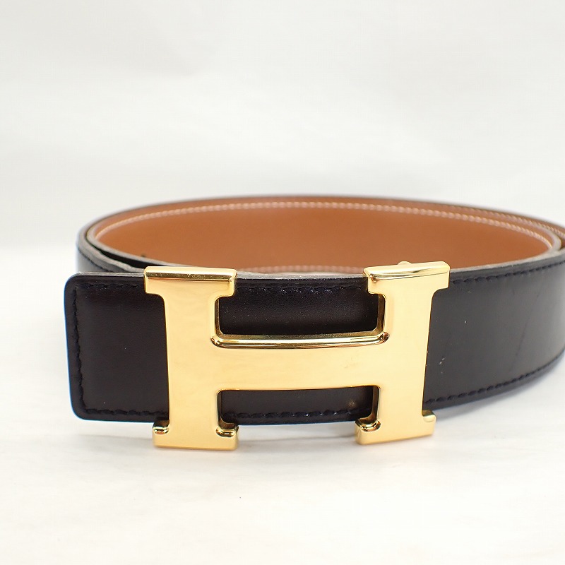HERMES エルメス コンスタンス　Hベルト ベルト ブラック レザー HERMES エルメス ベルト コンスタンスHベルト メンズ 85cm