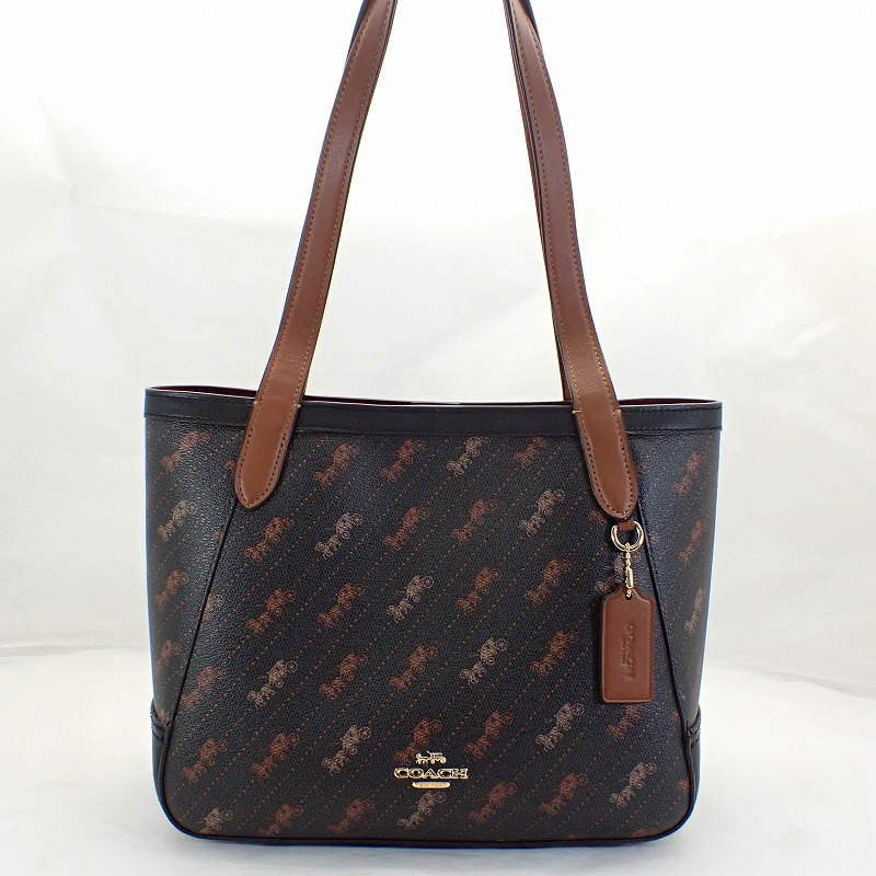【未使用級】コーチ　ハンドバッグ　シグネチャー　ホースキャリッジ　PVC 茶 楽天市場】【バッグ】COACH コーチ ホース&キャリッジ