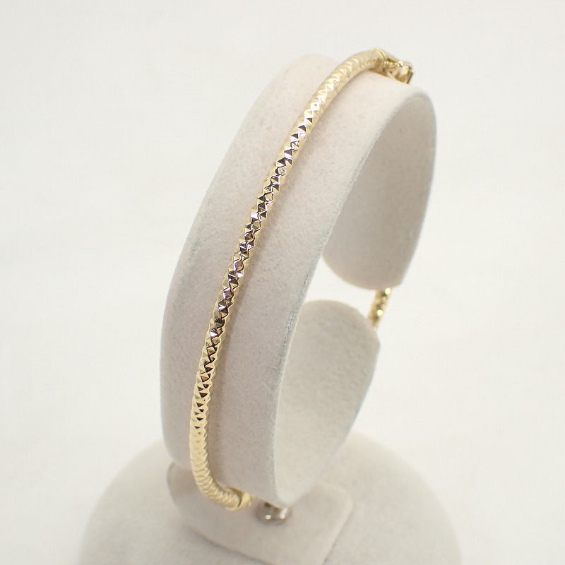 Tiffany & Co. Tナローワイヤーブレス 750 K18YG美品
