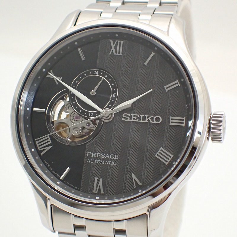 【 R 】SEIKO プレザージュ メンズ 黒文字盤 自動巻き 4R39 楽天市場】【ウォッチ】SEIKO セイコー プレサージュ ブラック
