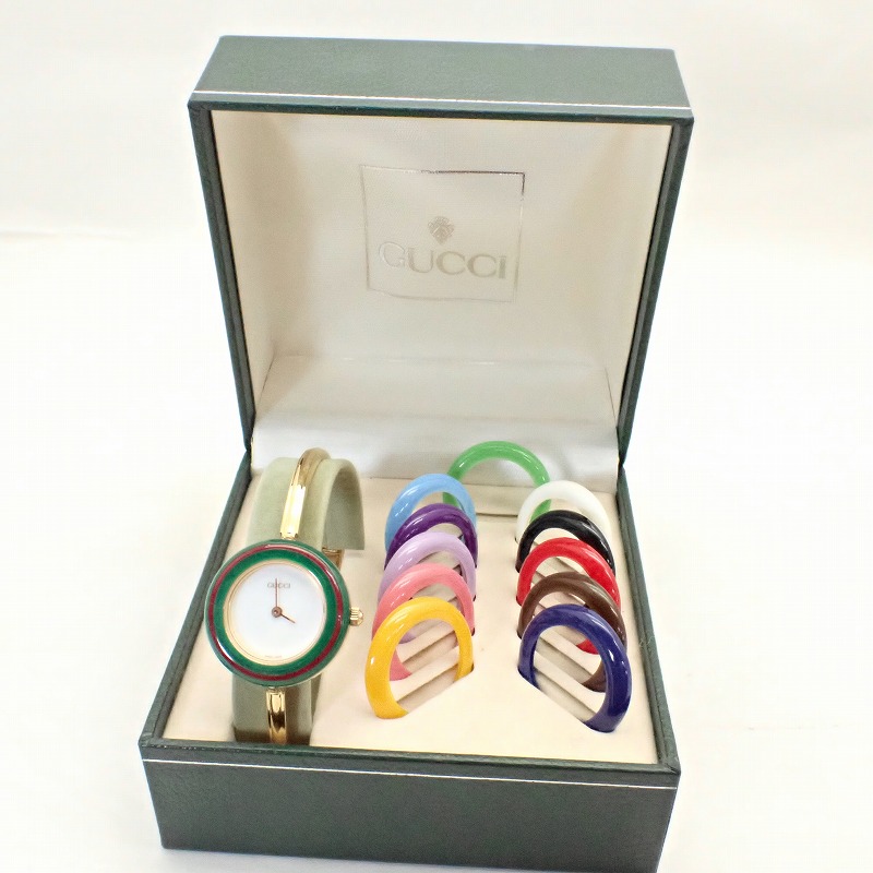 楽天市場】【GUCCIグッチ】11/12.2L チェンジベゼル シルバー バングル