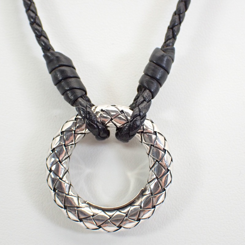 中古品 BOTTEGA VENETA イントレチャート シルバー ネックレス 楽天市場】【中古】BOTTEGA VENETA イントレチャートネックレス