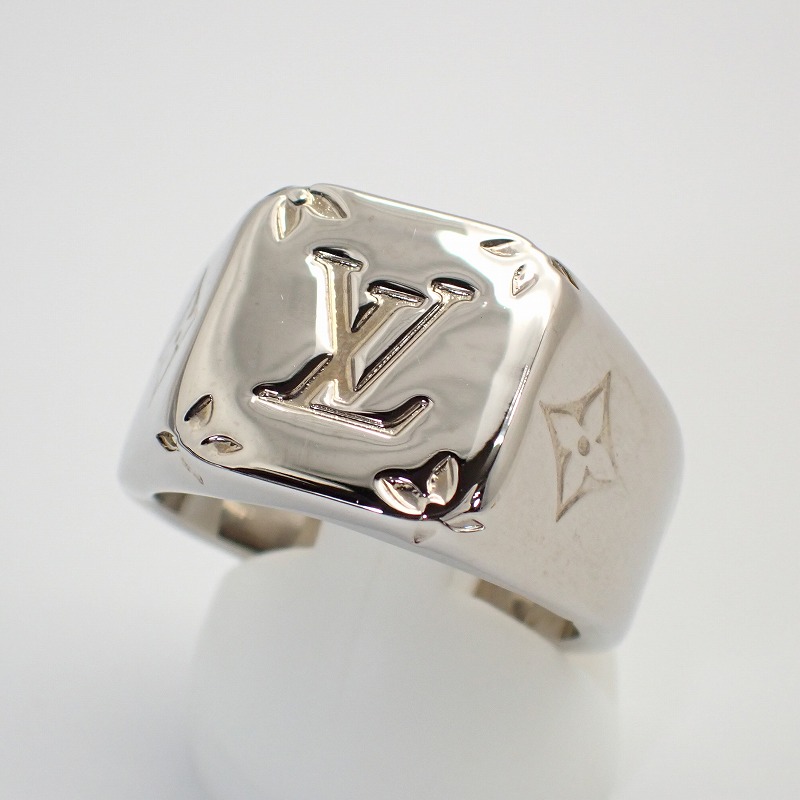 ルイヴィトン　チェーンリング　18WG　美品 LOUIS VUITTON - LOUIS VUITTON 指輪 チェーンリング リング