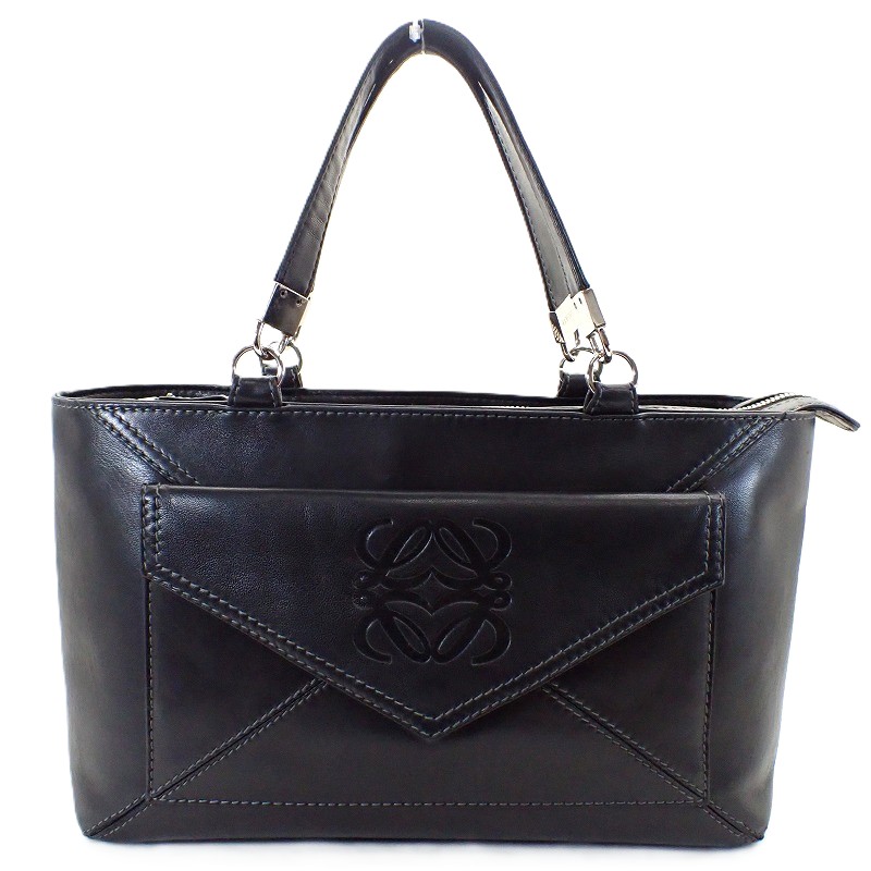 LOEWE ロエベ ハンドバッグ ナッパレザー アナグラム ブラック 黒 楽天市場】LOEWE ロエベ アナグラム ハンドバッグ トートバッグ ナッパ