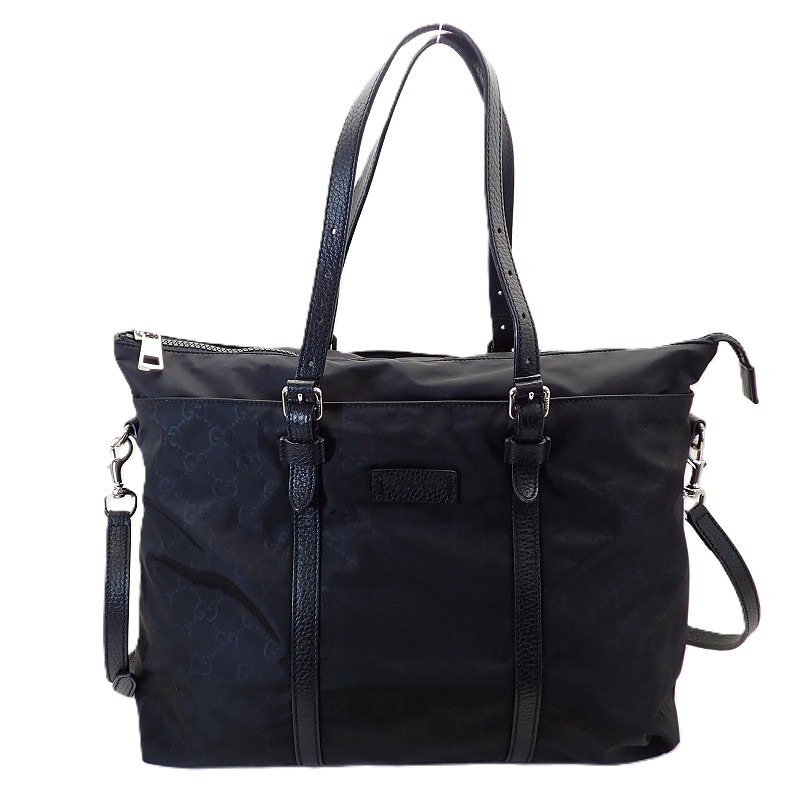 楽天市場】【バッグ】GUCCI グッチ GGナイロン バンブー ハンドバッグ