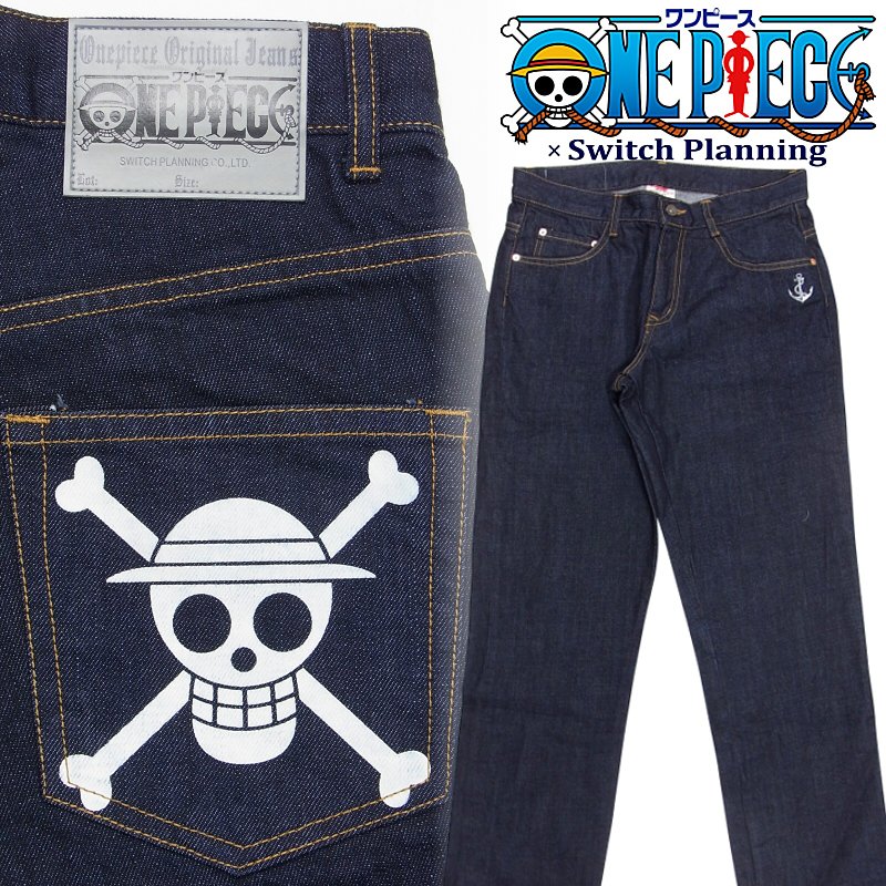 楽天市場】海賊ワンピース[ONEPIECE] 麦わらの一味 海賊旗 デニム