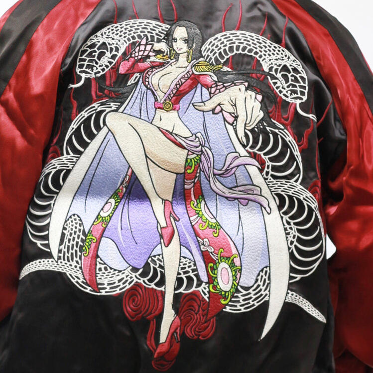 ワンピース One Piece Piece ボア ハンコックスカジャン Opsj 013 アメカジ アニメ アニメ 少年ジャンプ Japanesque Opsj 013 海賊女帝のスカジャン