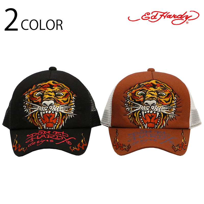 楽天市場】ED HARDY エドハーディー Embroidery Mesh Cap 刺繍