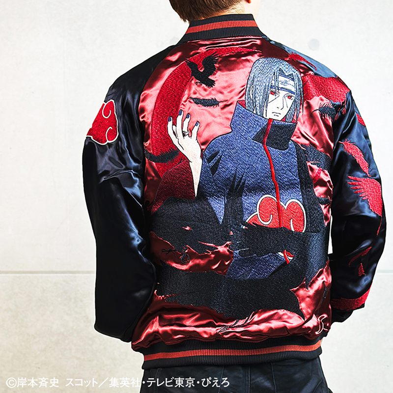 絡繰魂 × NARUTO コラボ スカジャン 春野サクラ NARUTO×絡繰魂 【春野サクラ】くの一リバーシブルスカジャン