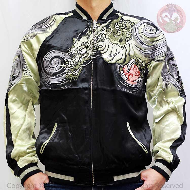 楽天市場】花旅楽団 鳳凰刺繍レザーライダース/和柄 バイカー