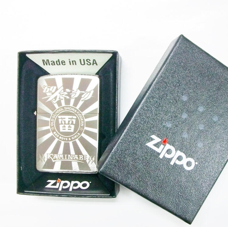 カミナリ KAMINARIジッポライター KMZ-100 カミナリロゴ アメカジ 旧車 昭和 ZIPPO ギフト プレゼント 6,607円