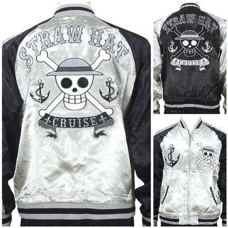 One Opsj 001 Sからxxl Piece ワンピース麦わらの一味海賊旗スカジャン Opsj 001 アメカジ アメカジ アニメ Sからxxl 3l ｓｃｒｉｐｔ店 ワンピース スイッチプランニング