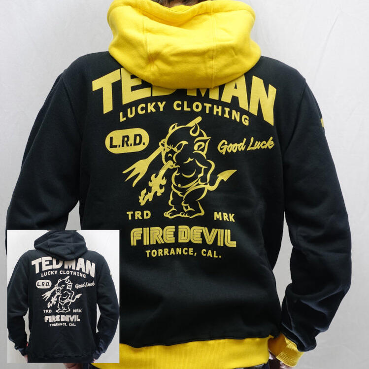 テッドマン スウェットパーカー TDSP-159 TEDMAN アメカジ バイ鉄道車両 大層らしい大きさXXL 3L