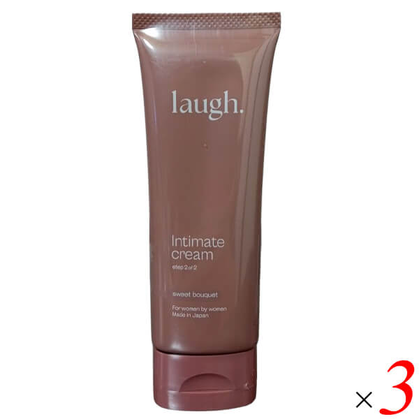 laugh. インティメイトクリーム 75g 3個セット スイートブーケ 保湿ケア デリケートゾーン用 弱酸性処方