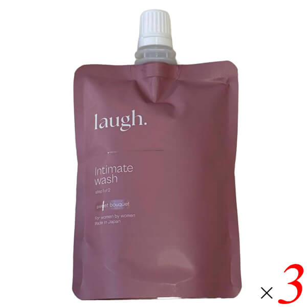 【マラソン限定！ポイント2倍！】laugh. インティメイトウォッシュ 詰め替え スイートブーケ 100ml 3個セット 弱酸性 泡 ボディソープ 7,292円