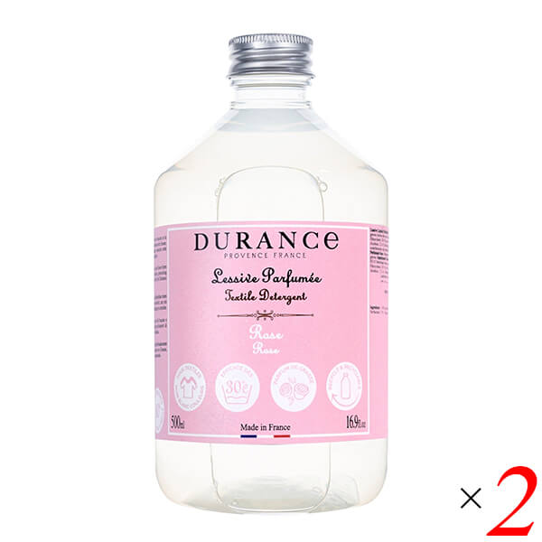 デュランス DURANCE ランドリーソープ 洗濯用洗剤 500ml 香り5種 2本セット 天然アロマ 防ダニ 敏感肌