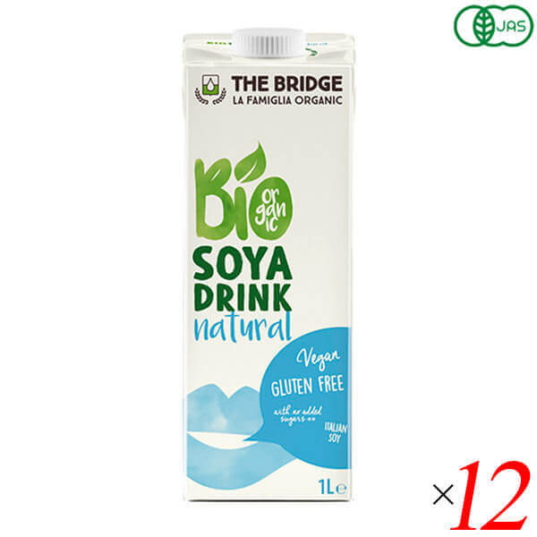 【4/15(水)限定！カードでポイント8倍！】豆乳 ソイミルク オーガニック ブリッジ ソイドリンク 1000ml １２本セット