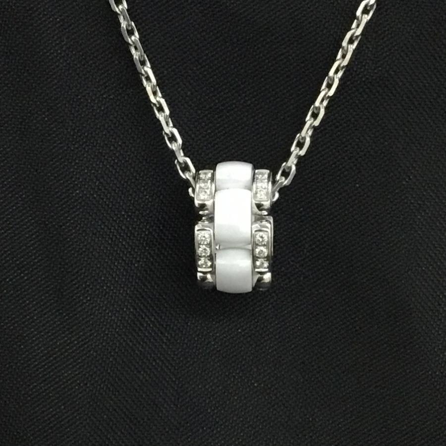 【中古】シャネル ネックレス CHANEL ウルトラ J3174 ダイヤ 750WG K18ホワイトゴールド セラミック 箱付き 147189｜ブランドショップキララ店