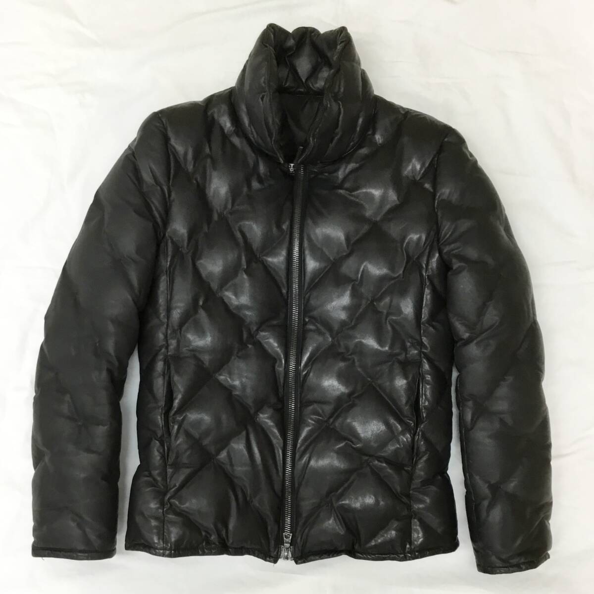 【中古 】うしろ側混雑時 革ジャン ISAMU KATAYAMA BACKLASH カンガルー なめし革 落ち込む上衣 1363-04 黒いこと S 149870