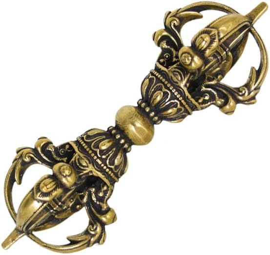 中国古美術・蔵伝工芸・ 寒鉄製・九股多杰金剛降魔杵・仏教法具・魔除け・開運・護身 中国古美術・蔵伝工芸・ 寒鉄製・九股多杰金剛降魔杵・仏教