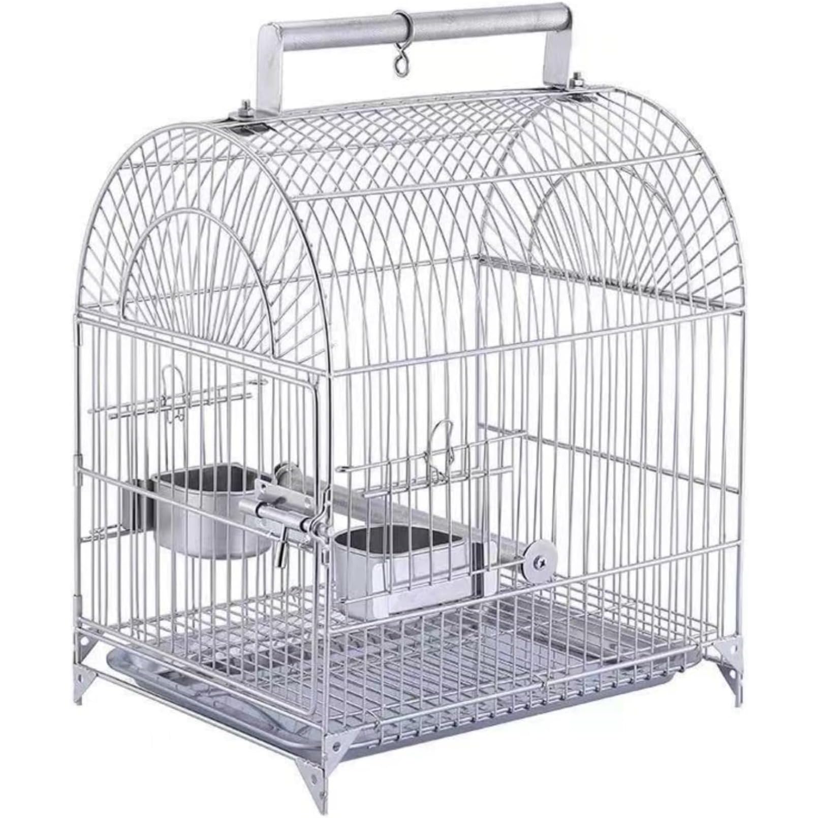 ステンレス鋼製小鳥履歴｜304鋼製 通気性腹積もり オウム真理教/オカメインコ用 旅する相応う