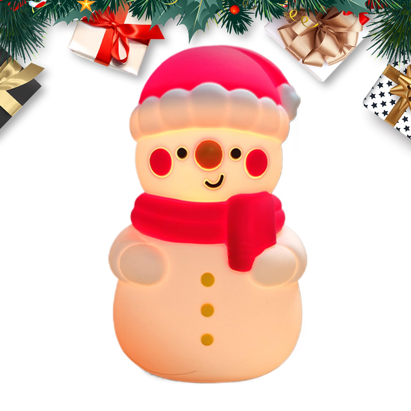 クリスマス 雪の夜灯 | クリスマス 雪人 照明ランプ タイマー付き添い人,屋内かざり付ける用 室内装飾 寮 アパルトマン 事務室 臥し所 二階建てバスお座敷 書屋
