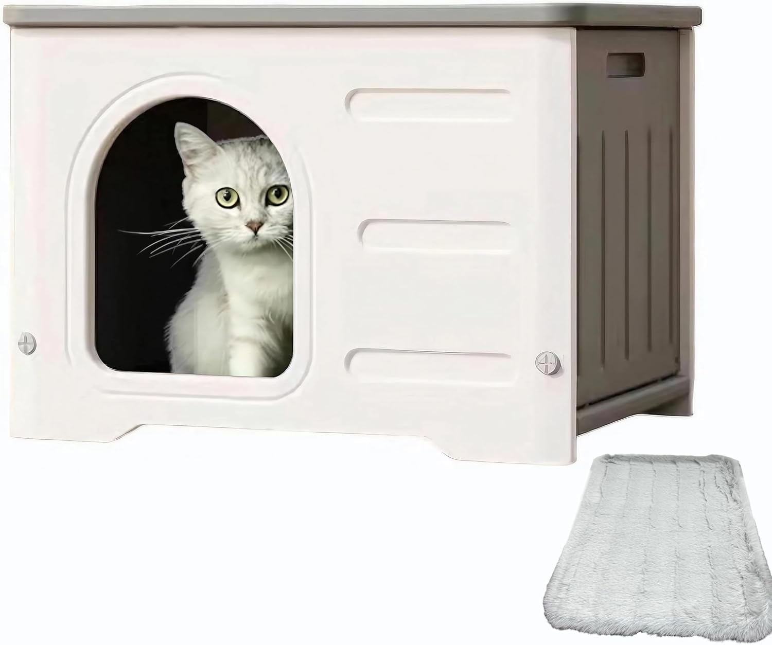 楽天市場】日差し 屋外 取り外し可能なデザインの猫ハウス 屋外 無毒