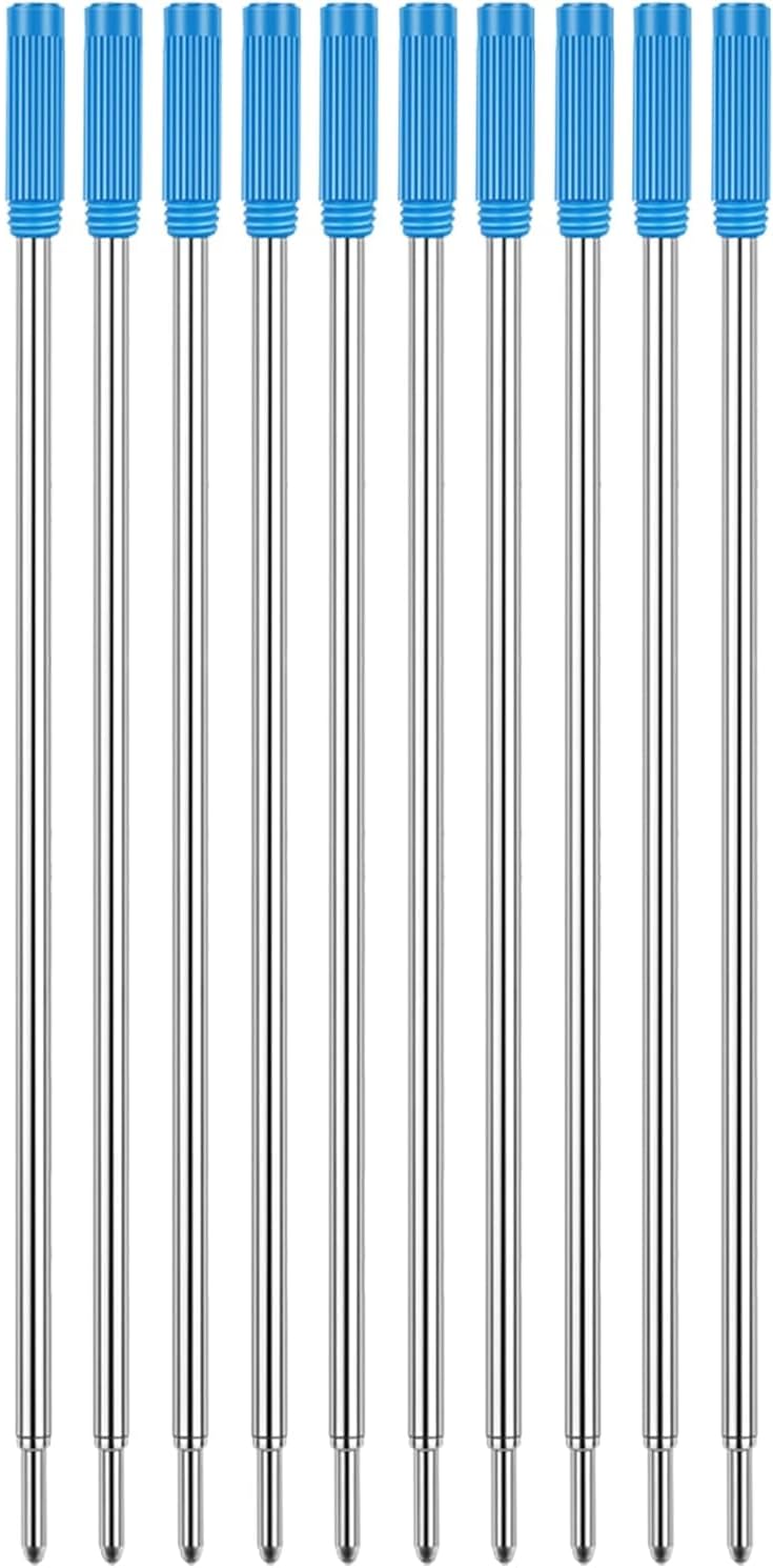 差し交わす取り替えっこボールペン替芯 20本風呂敷き包み 1.0 中字 黒いこと 坦々たるな書き気味合い 取り替えっこ能力のある インキ詰め替え用