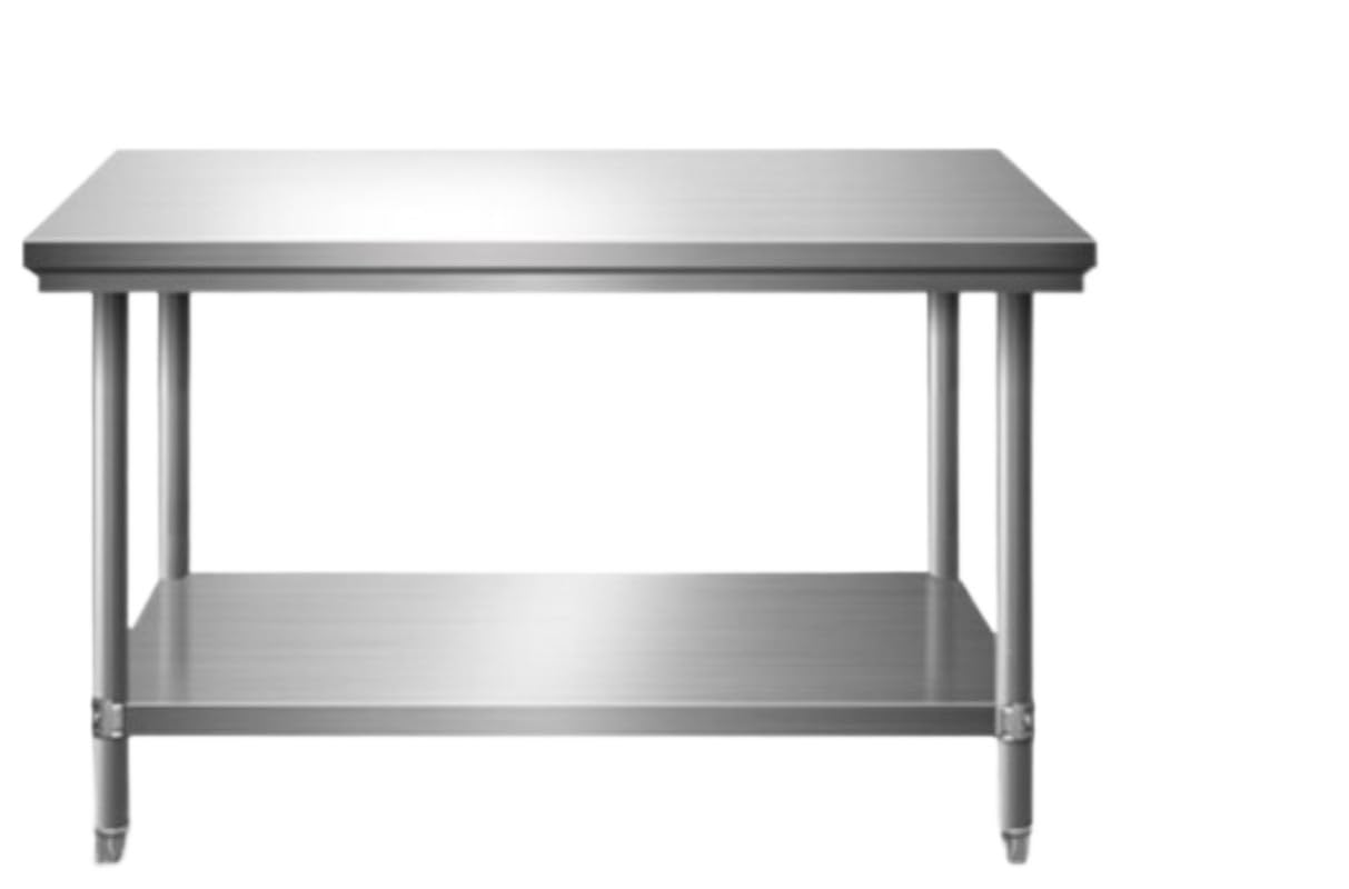 業務用ステンレス 作業台 調理台 幅60/80/100/120/150cm 奥行40/50/60/70/80cm 高さ80cm ステンレス製ワークベンチ準備作業用ステンレス鋼テーブル,インストールが簡単