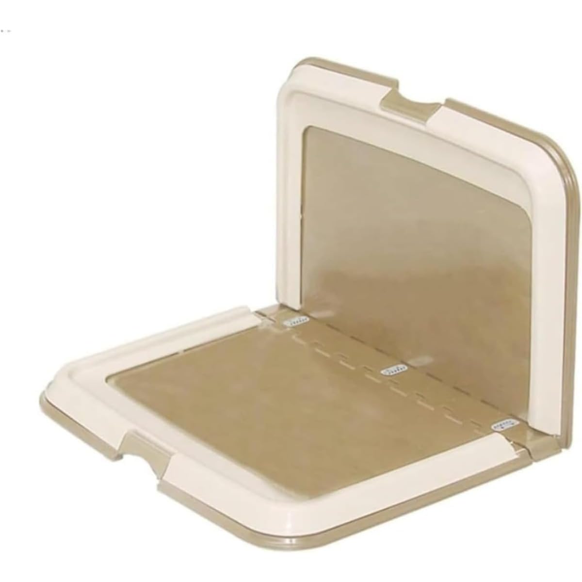 折りたたみ式犬用トイレトレイ L 型｜大型犬・小型犬兼用 サイズ 94.2x64x4.4cm｜防外?機能付き トレーニングパッド対応 収納簡単 (ブルー)｜BSマーケット