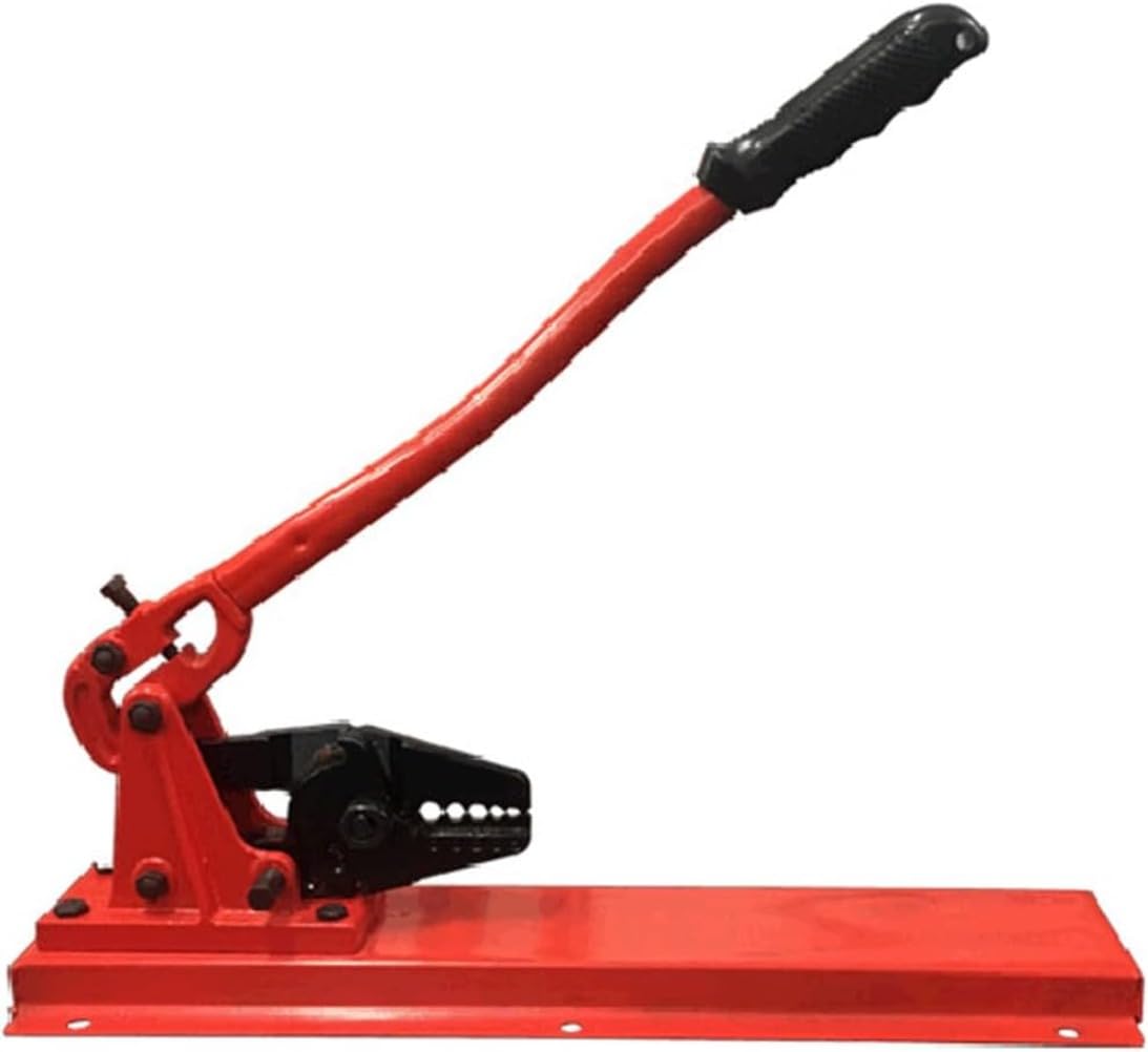 *m-φ5.0mm圧着 強力 ベンチタイプ かしめ機 かしめ工具 適合ワイヤーロープ径1.0mm~5.00mm 罠商品用 スリーブ トラップ トグル機構 クリンプハイト調節ダイヤル 8文字型 丸型 銅製 楕円型アルミスリープ (座式圧接?24)|BSマーケット