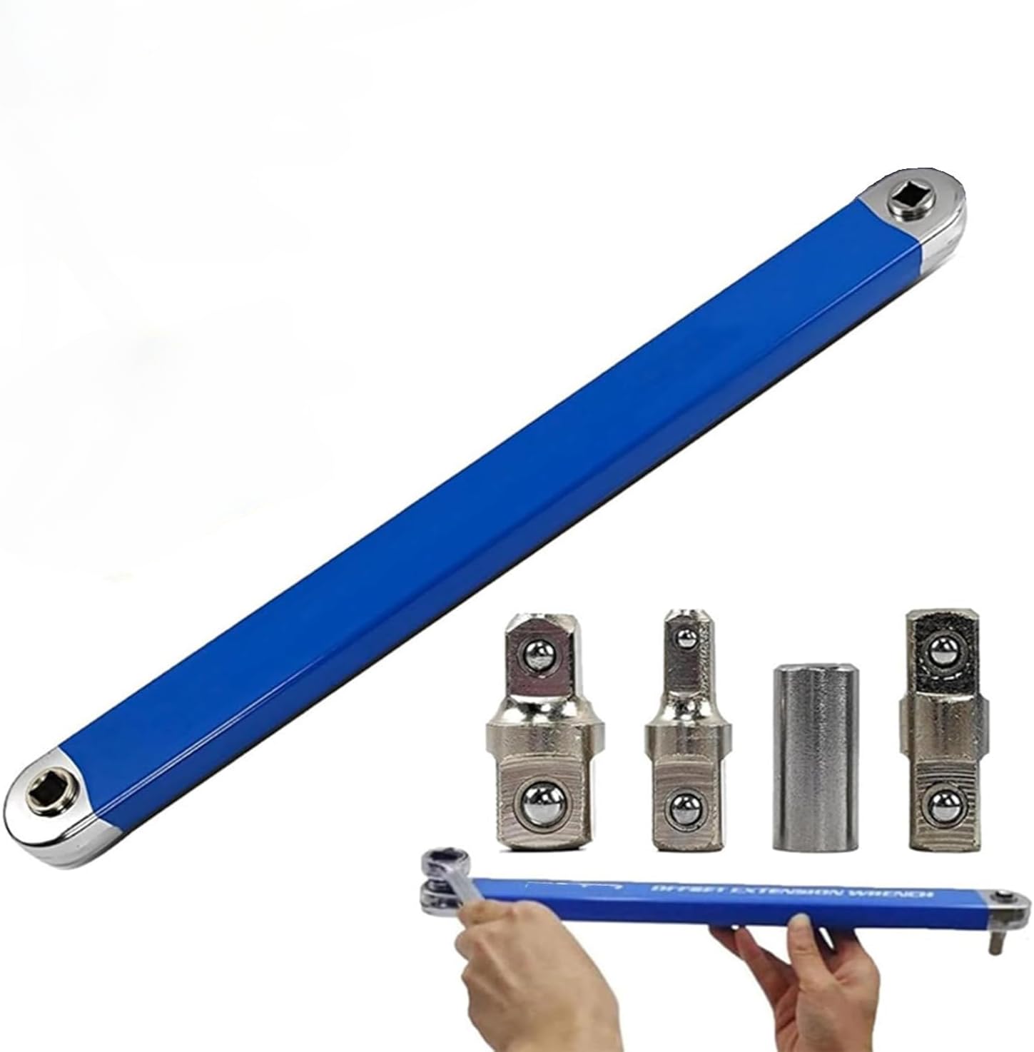絶無オフセット押しひろげる鍵 3天下太平アダプタ（1/2in 1/4in 3/8in）オフセット押しひろげる鍵 ラチェット押しひろげる鍵 多役立つことタイトリーチ の運転手道具付き添い人鍵 押さえるされたあき場所での取りまわし 四輪車取りつくろう再編成用