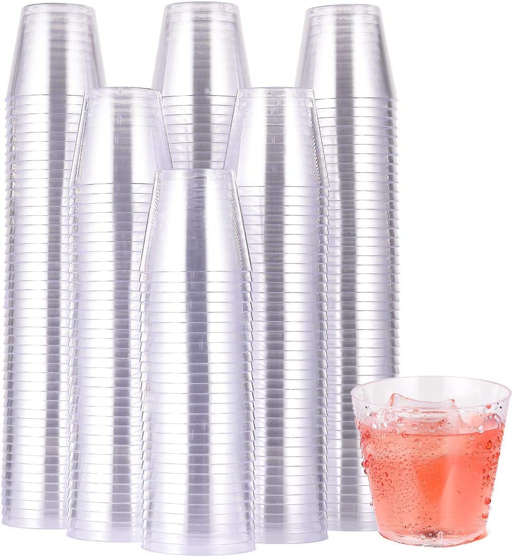 500個パック プラスチックショットグラス 1オンス 使い捨てカップ 1オンス テイスティングカップ パーティー用カップ ウィスキーワインテイスティング食品サンプルに最適｜BSマーケット