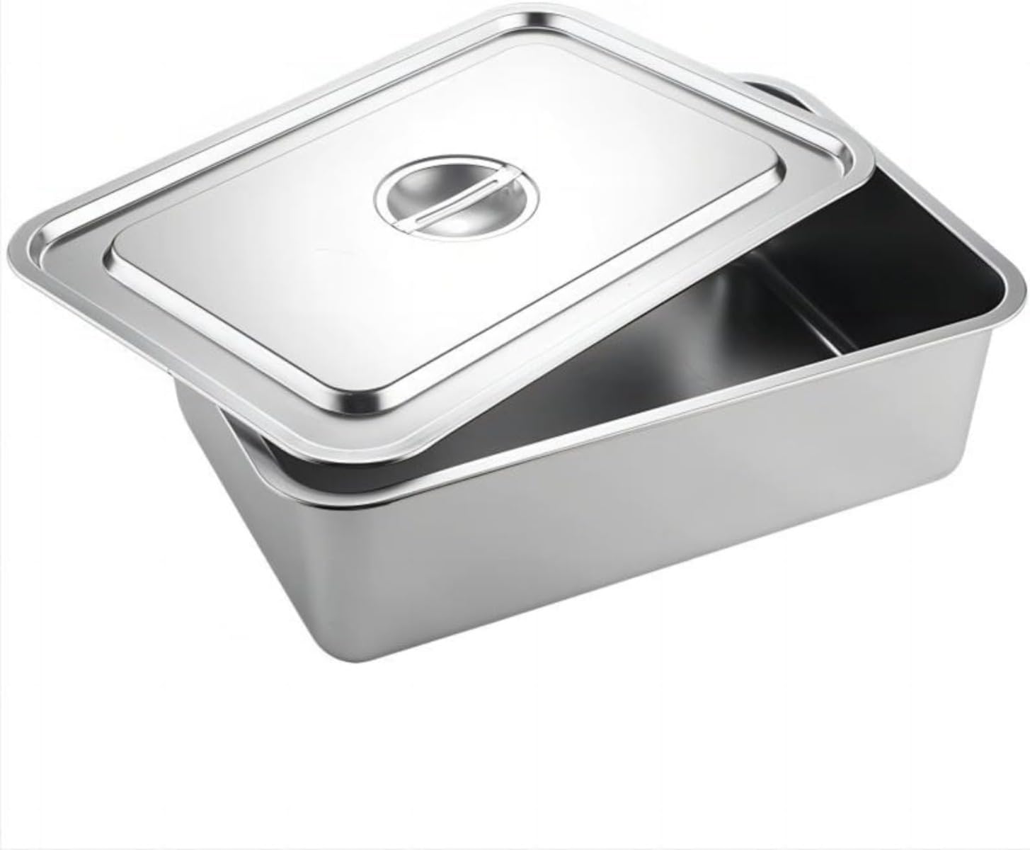家用野球バット 膳立て物の具 御勤め用 天ぷら角型ステンレス鋼 揚げ物 勝手もと 水切り 大静電容量 深型 ステンレス鋼 (45*35*7)