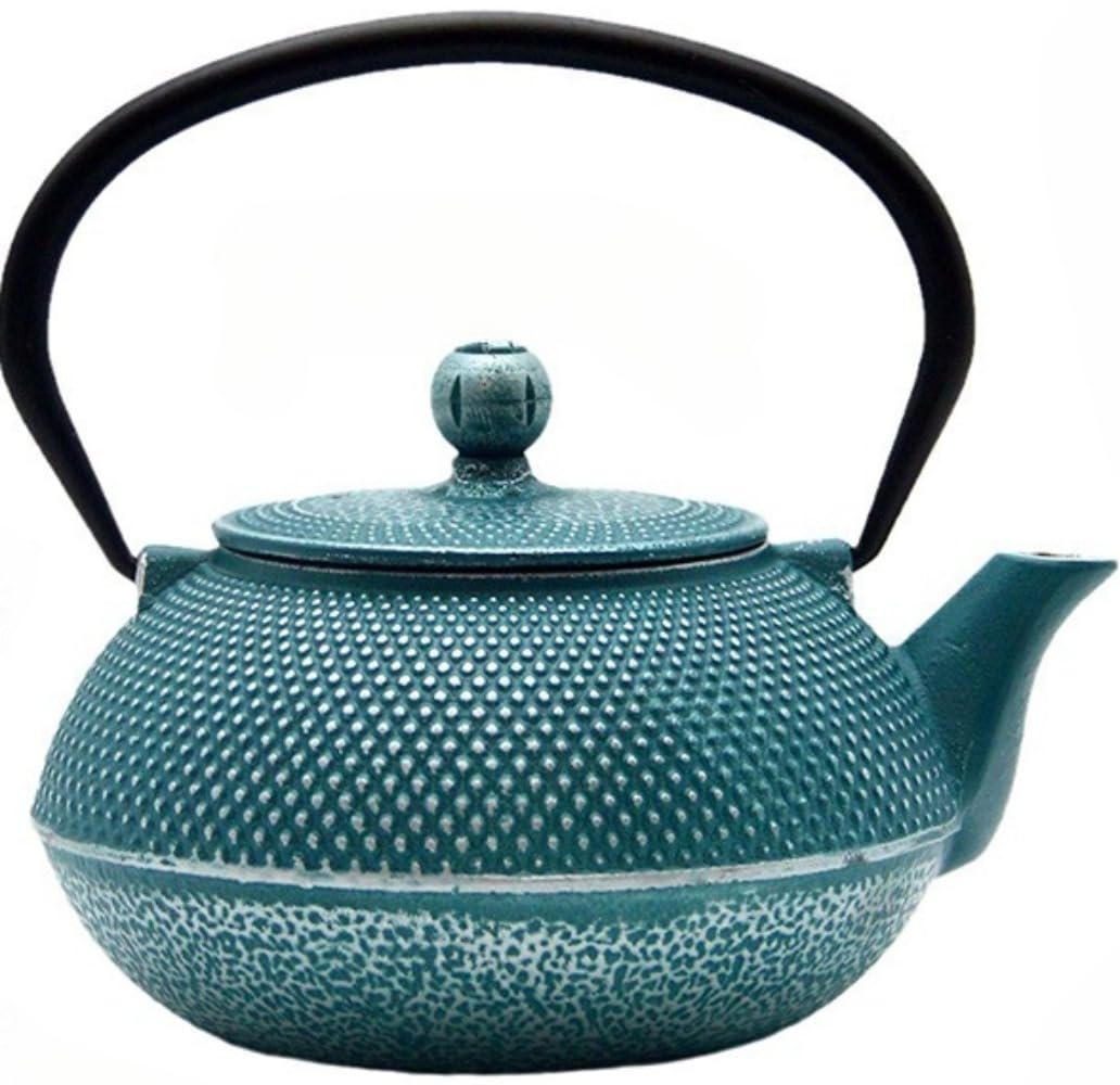 お茶やコーヒーを入れるための茶こし付き鉄製ティーポット (900ml 粒状鉄瓶)|BSマーケット