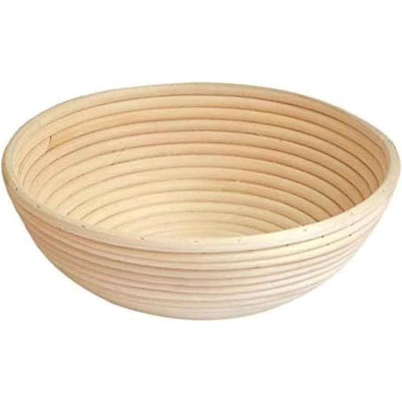 籐製発酵カゴ 丸型 生まれながら籐 食麺麭営造の小道具 バヌトン カンパーニュ営造 裏地なし 洗える 4大きさより分ける能力のある 1個入り口・入口 (XL) []