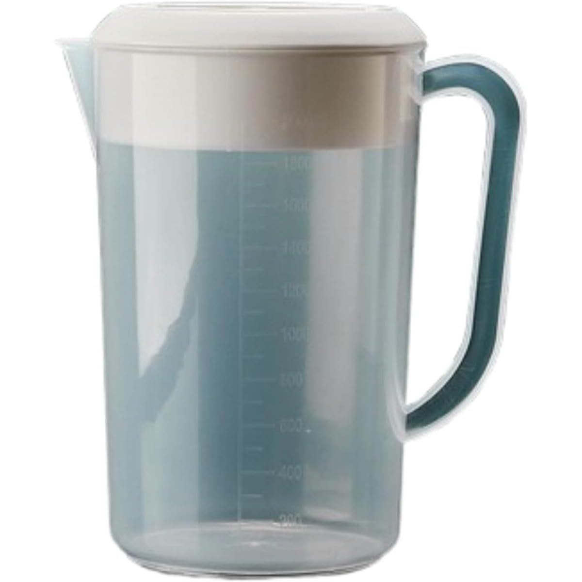 蓋付き添い人冷水瓶 2L/2.5L/4L/5L プラスチックジュースボトル 目盛り付き添い人大電気容量 耐摩耗 落っこちる押しとどめる 無臭 うつり変わりなし 御役目用麦茶急須 抗菌 食洗機相応う 4個 (2500ml) (5000ml,4個)