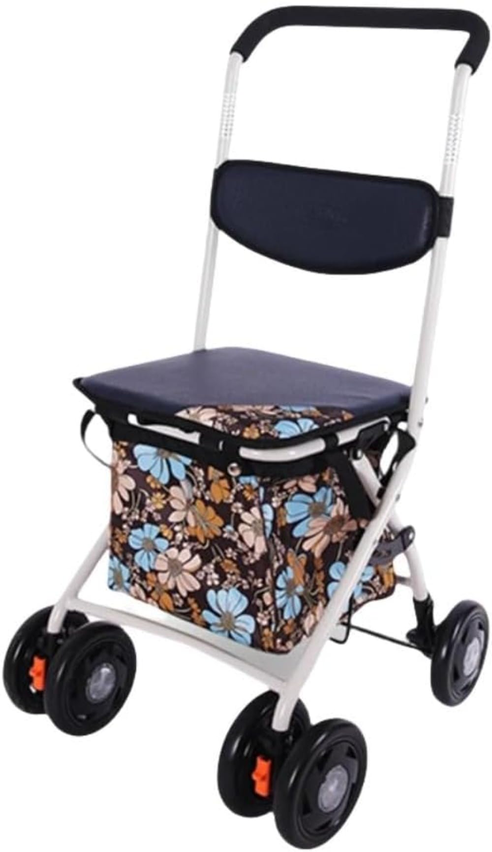 高齢者向けショッピングカート 高齢者用カー シルバーカー 折りたたむアルミニウム (レッド)|BSマーケット