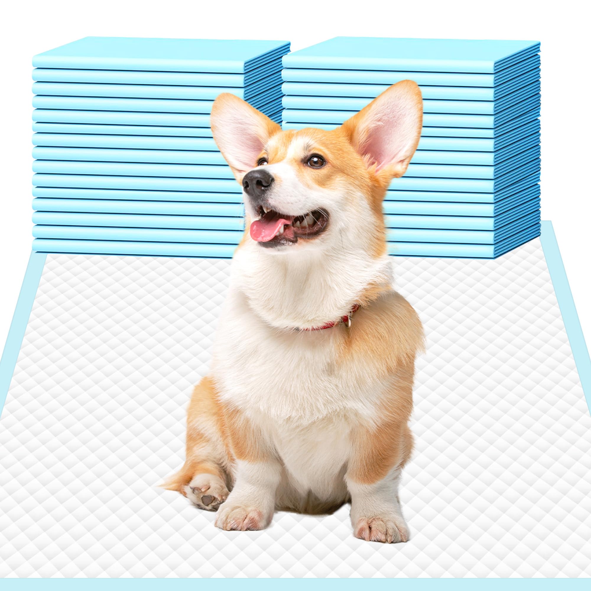 犬用おしっこパッド22インチ23インチ、犬用おしっこパッド、使い捨て子犬パッドペットトレーニングパッド、超吸収性、漏れ防止、速乾性おしっこパッド(30枚)｜BSマーケット